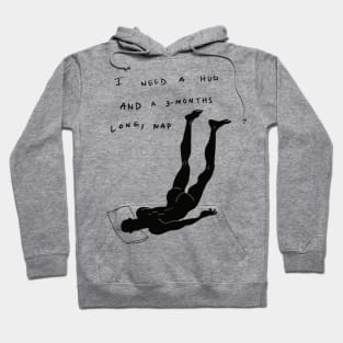 Edgy slogan that boosts your self confidence Hoodie